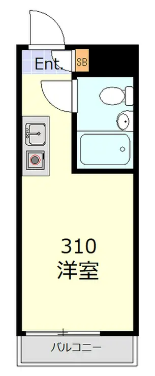 レジダンスイン・目黒 3階階 間取り