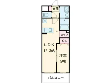 MDIブリサマリーナ花見が浜(1LDK/2階)の間取り写真