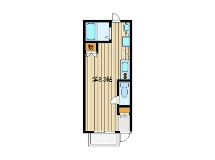 うめのメッサ(ワンルーム/1階)の間取り写真