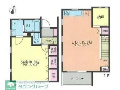 シャルムメゾン妙蓮寺(1SLDK/1階)の間取り写真