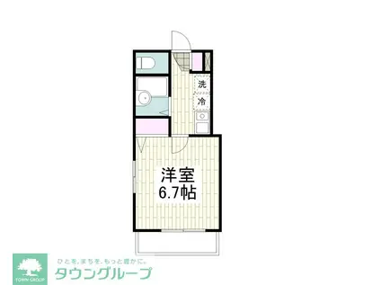 メゾンノーヴェ(1K/3階)の間取り写真