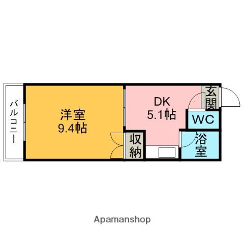 コーポサクセス(1DK/2階)の間取り写真