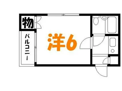 ニチエーイン国分寺(1K/3階)の間取り写真