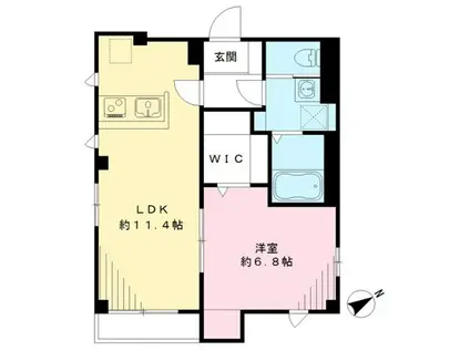 ラシーネ(1LDK/3階)の間取り写真