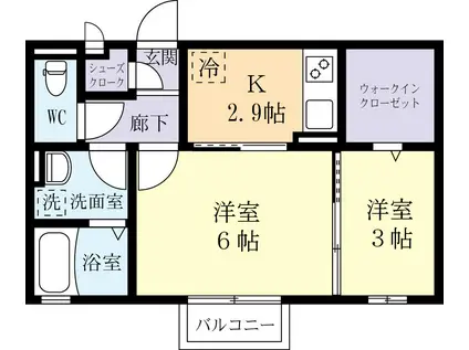 VISTA HOUSE(1SK/1階)の間取り写真