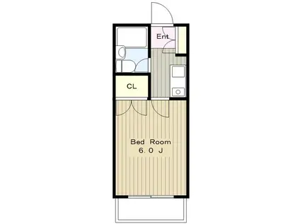 エスポワール柿生(1K/2階)の間取り写真