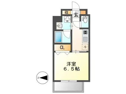 S-RESIDENCE浅間町(1K/9階)の間取り写真