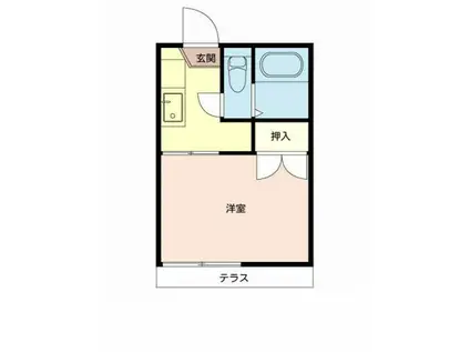 ハイツ舞IIA棟(1K/1階)の間取り写真