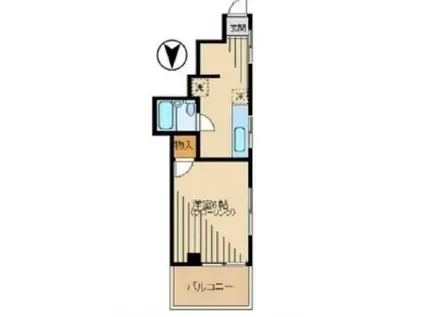 石井ビル(1K/2階)の間取り写真