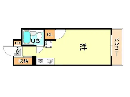 藤和シティコープ本山(ワンルーム/3階)の間取り写真