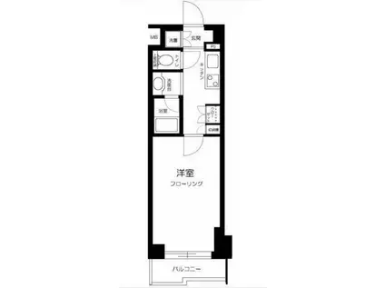 ルーブル学芸大学七番館(1K/3階)の間取り写真