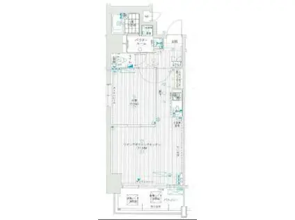 LC本町東(1LDK/12階)の間取り写真