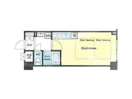 オーベル渋谷(1K/6階)の間取り写真