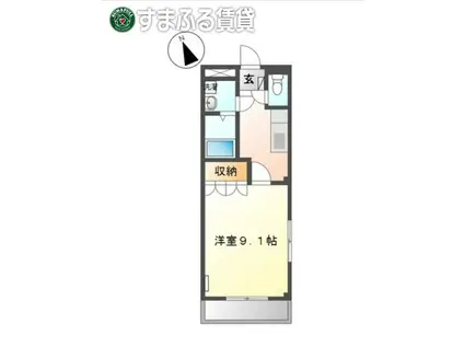 エスフィールドアサマ(1K/1階)の間取り写真