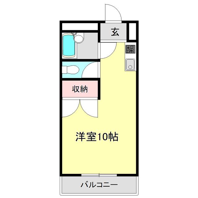 エトワール愛宕II(ワンルーム/5階)の間取り写真