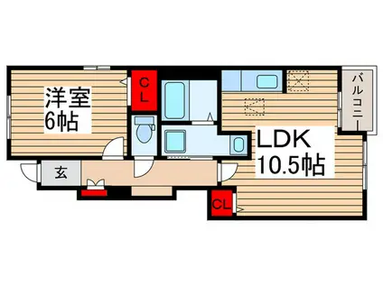 フェアリーコート(1LDK/1階)の間取り写真