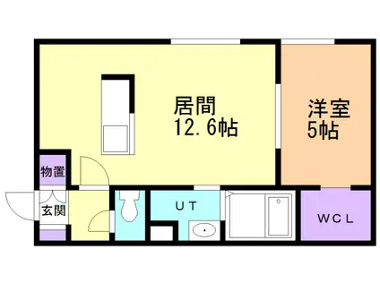 MARESSE ARTE(1LDK/2階)の間取り写真