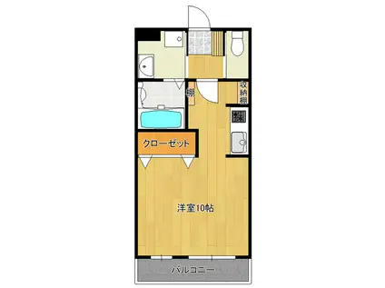 サンマーベラス(ワンルーム/2階)の間取り写真