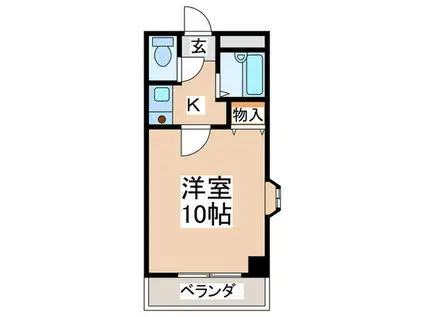 アースエルフィン(1K/3階)の間取り写真