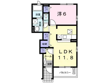 ＪＲ京浜東北線 本郷台駅 徒歩25分 2階建 築15年(1LDK/1階)の間取り写真