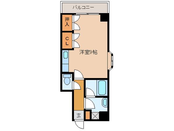 和光麻里布レジデンス弐番館(ワンルーム/6階)の間取り写真
