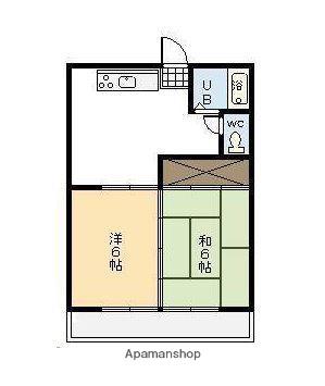 グレートロック(2DK/7階)の間取り写真