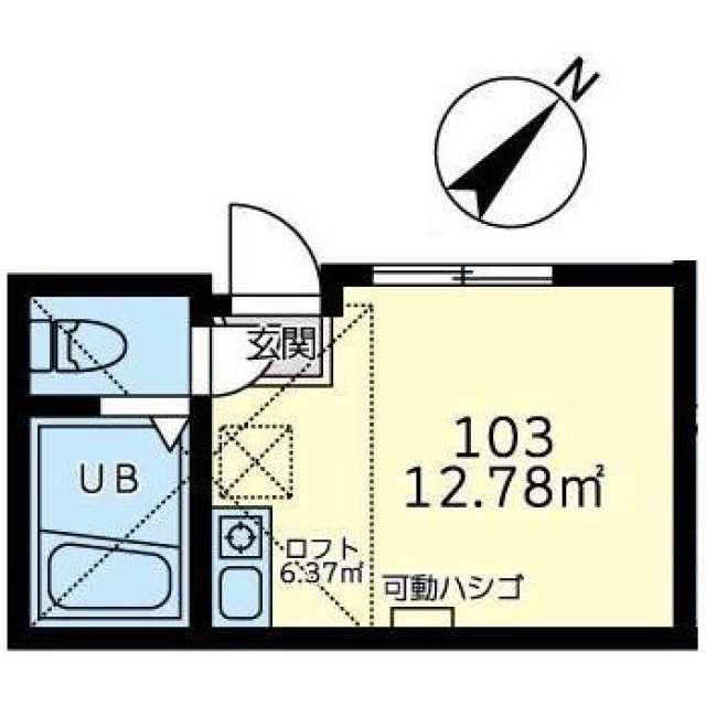 ユナイト保土ヶ谷プレビシート(ワンルーム/1階)の間取り写真