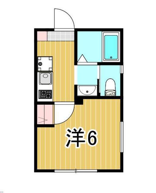 アールズ東尾久(1K/1階)の間取り写真