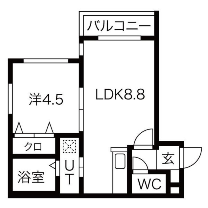 ソラーナレジデンス(1LDK/3階)の間取り写真