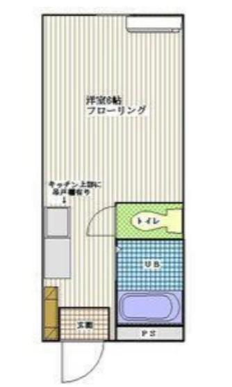 多摩セントラルビル(1K/2階)の間取り写真