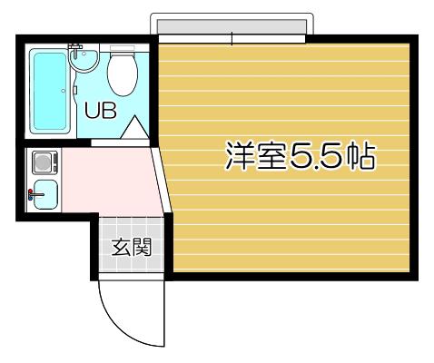 クリアメモリー西宮(1K/1階)の間取り写真