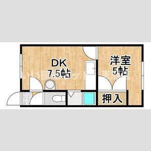文京パトリエ(1DK/1階)の間取り写真