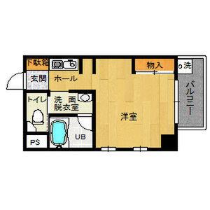 URBAN HOUSE KS(ワンルーム/5階)の間取り写真