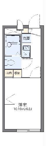 レオパレスロワール130(1K/2階)の間取り写真
