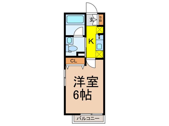 J´S COURT 代々木西原(1K/3階)の間取り写真