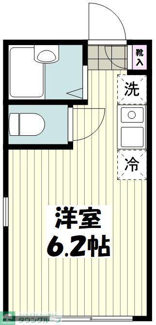 INFINA菊名(ワンルーム/1階)の間取り写真