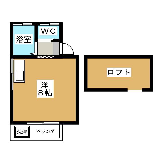 サンピア相武台(ワンルーム/2階)の間取り写真