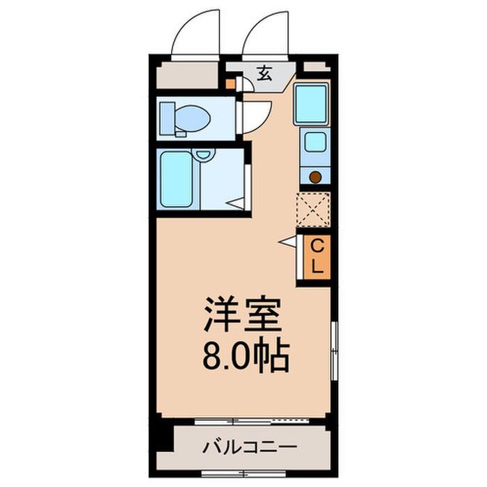 アービス望月(ワンルーム/3階)の間取り写真