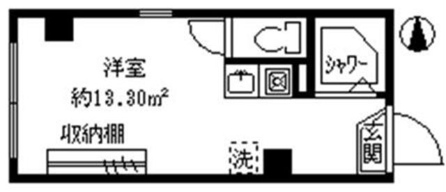 プレシャス沼袋(ワンルーム/3階)の間取り写真