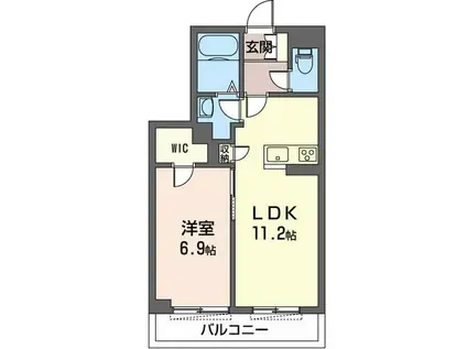 GRAN MERVEILLE藤沢(1LDK/3階)の間取り写真