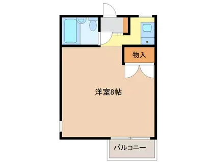 ハイツハヤシ(ワンルーム/3階)の間取り写真