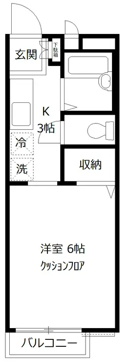 ハイツブリリアンIV 1階階 間取り