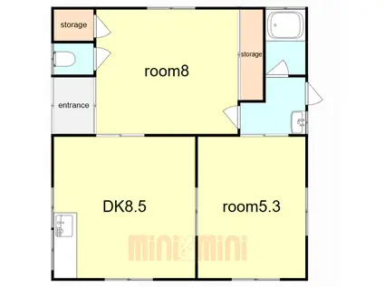 恵荘(2DK/1階)の間取り写真