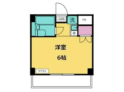 セイコーガーデン朝霞(ワンルーム/6階)の間取り写真