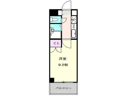 シティライフ田代(1K/4階)の間取り写真
