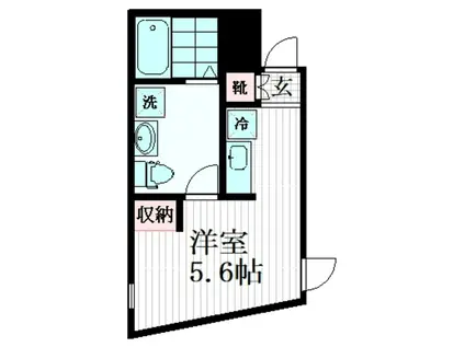 MERIDIAN KOIWA(ワンルーム/1階)の間取り写真