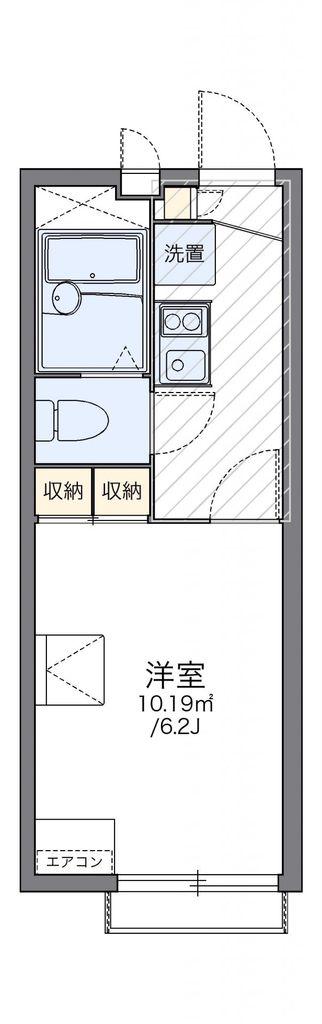 レオパレス広貴E(1K/2階)の間取り写真