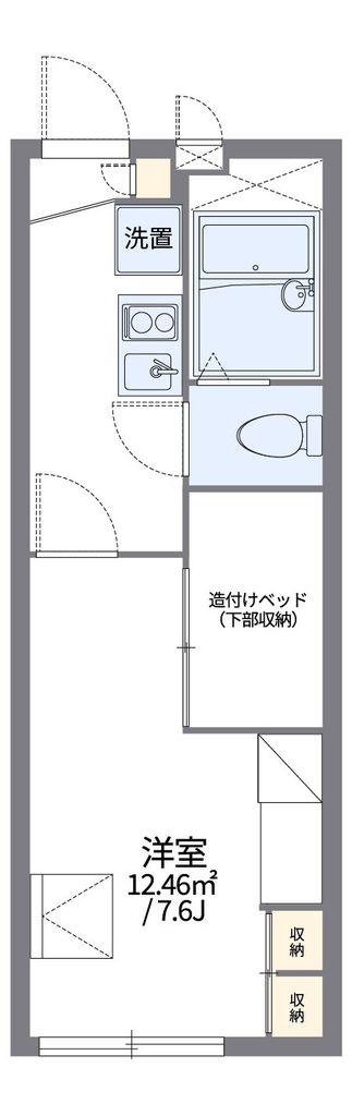 レオパレスフエキ(1K/2階)の間取り写真