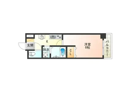 リンクギャラクシィ(1K/5階)の間取り写真