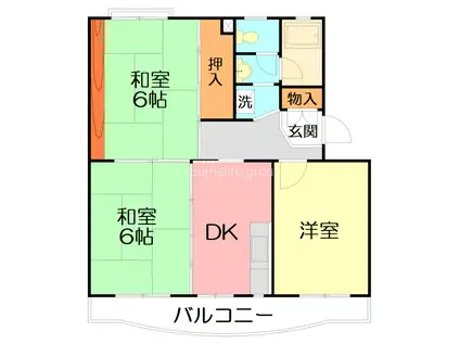 メゾン星崎(3DK/3階)の間取り写真